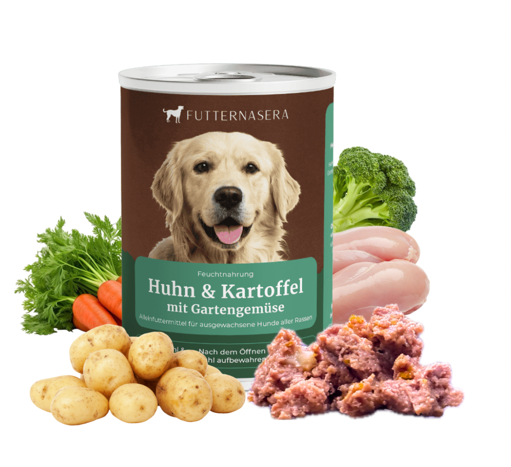 nassfutter-huhn-kartoffel-gemüse-fuer-hunde-400g – Futternasera