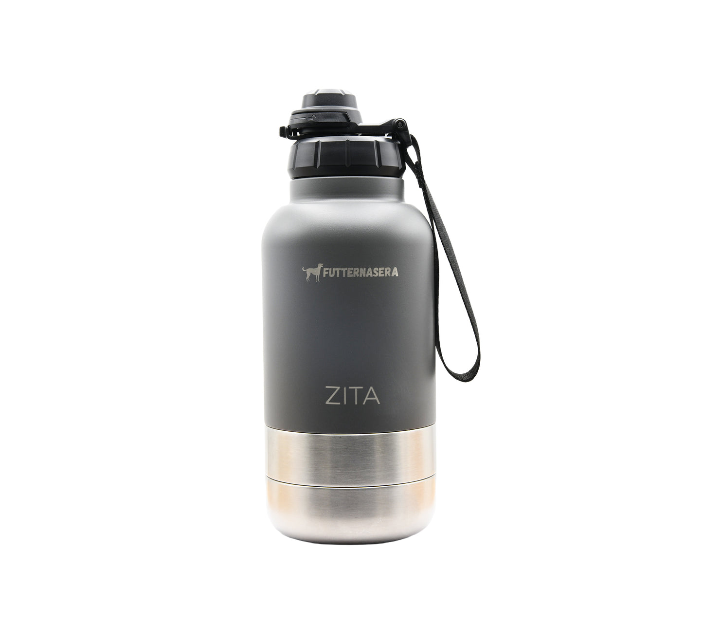 Hundeflasche mit abnehmbarem Napf