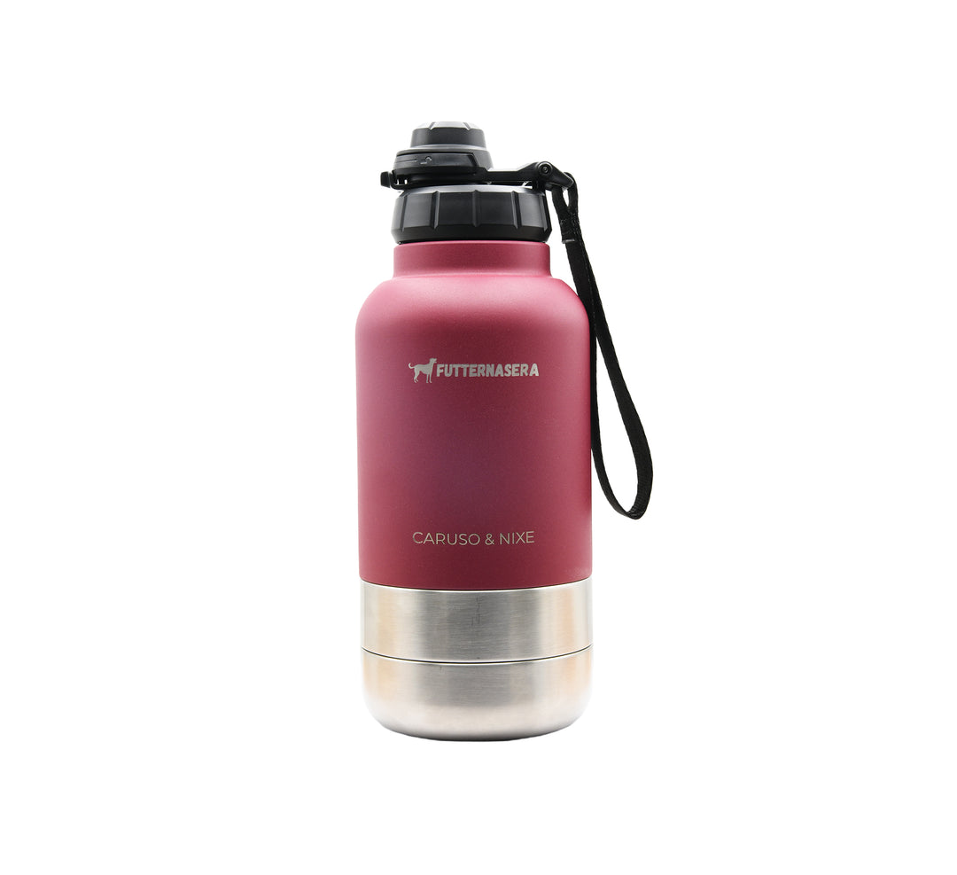 Hundeflasche mit abnehmbarem Napf - 1 Liter - Verschiedene Farben